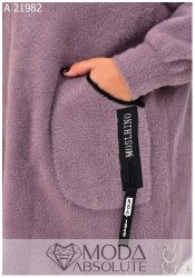 Пальто з альпаки з капюшоном А 21982